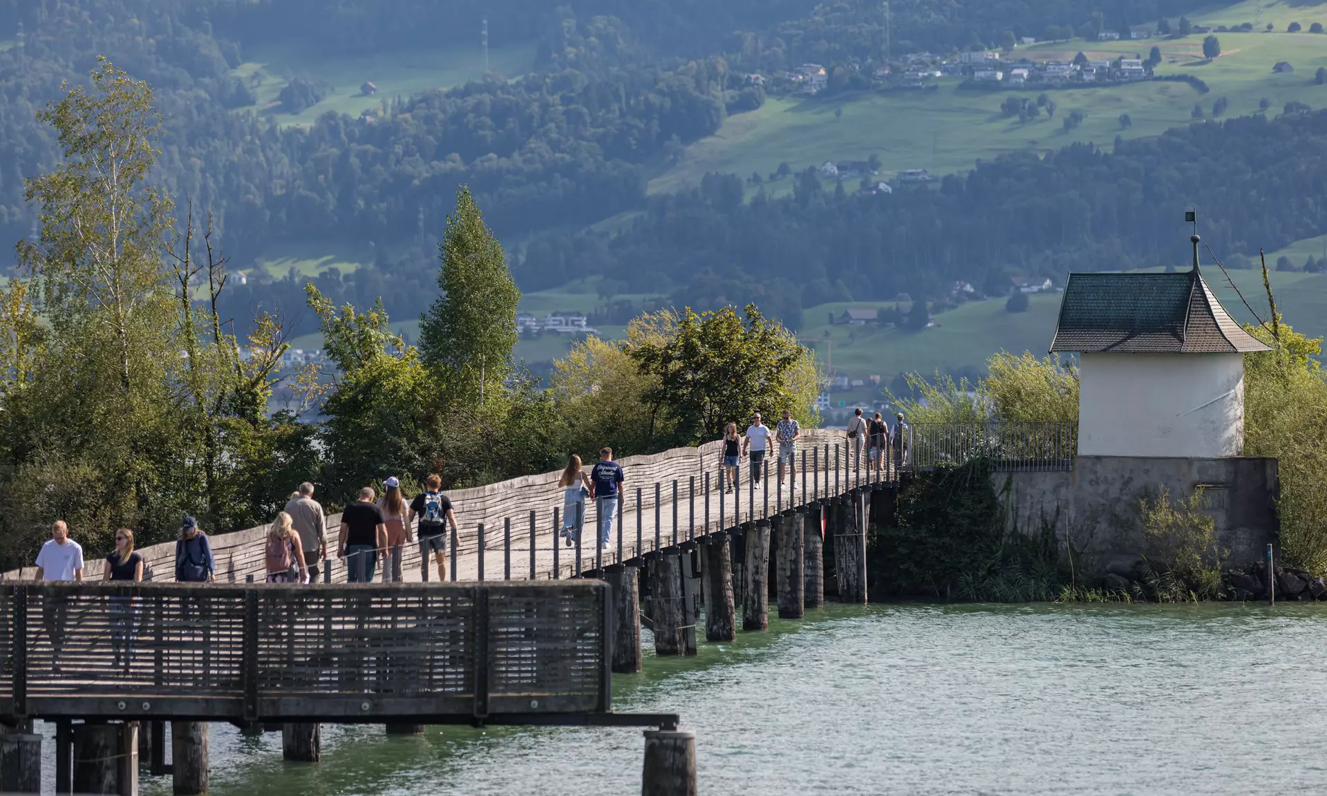 Rapperswil-Hurden Wooden Bridge – a Walkway Across Lake Zurich