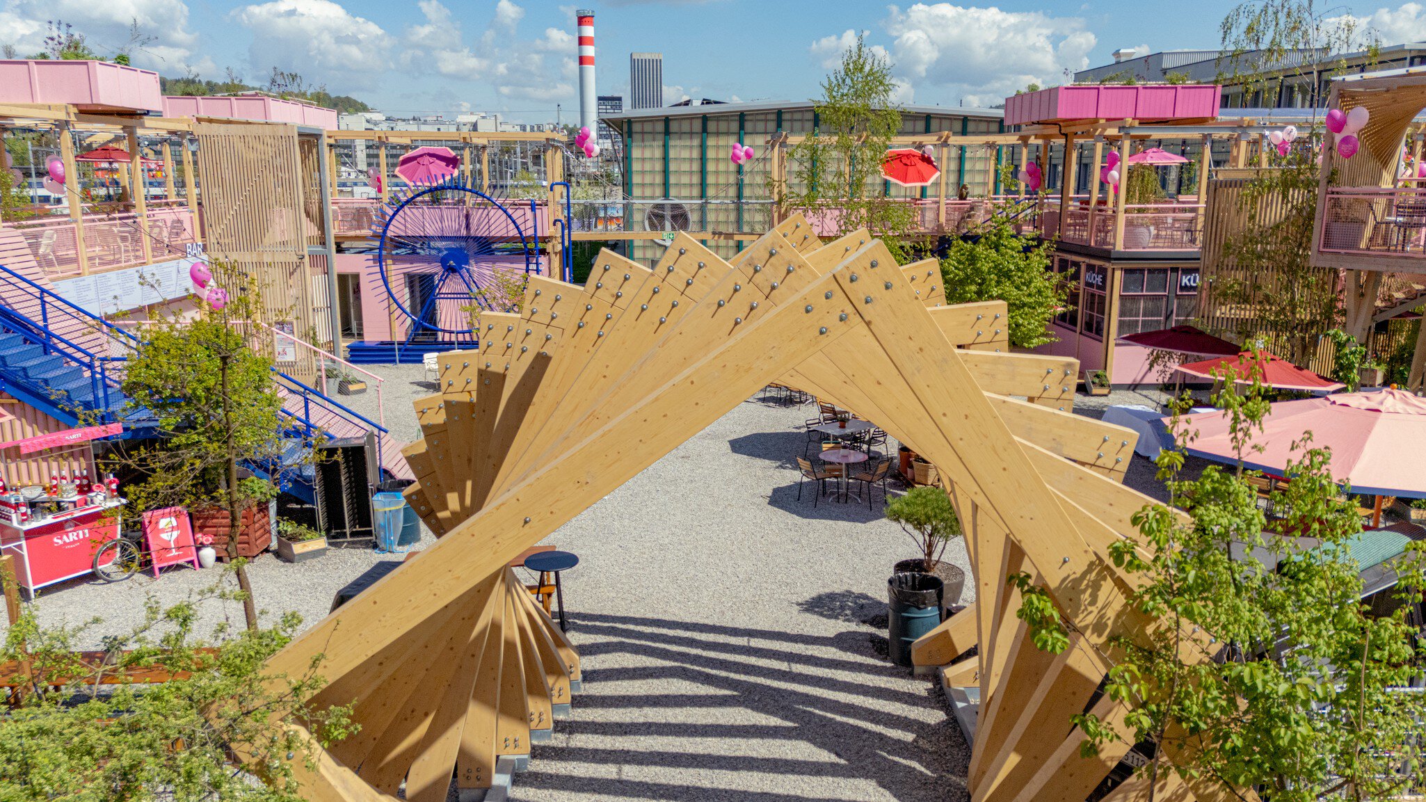 Remise Rosa: Stadtgarten am Güterbahnhof Zürich